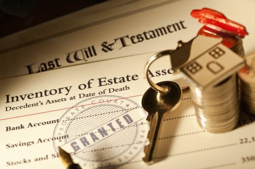 Probate granted on a Last Will & Testament at a Probate Court. Visual concept for a legal blog discussing how to prepare for a probate court hearing.