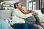 Senior couple on a couch. Visual concept for a Estate planning blog discussing how long you have to file for probate after a loved one’s death, key deadlines, and why timely action is crucial.